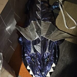 Kids Dragon Costume Sleeping Bag With  Silver Wings